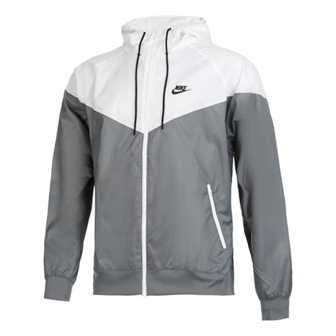 nike jacke herren grau weiß